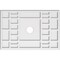 Ekena Millwork Beaux Architectural Grade PVC Ceiling Medallion, 28"W x 18 5/8"H x 3"ID x 9 3/4"C x 1"P, One-Piece CMP28X18BX-03000 - alternate 1